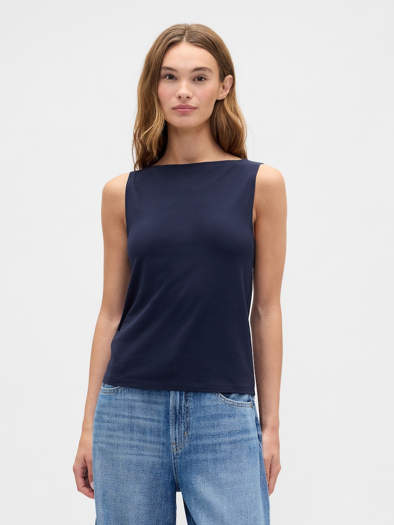 Boatneck Tank Top
