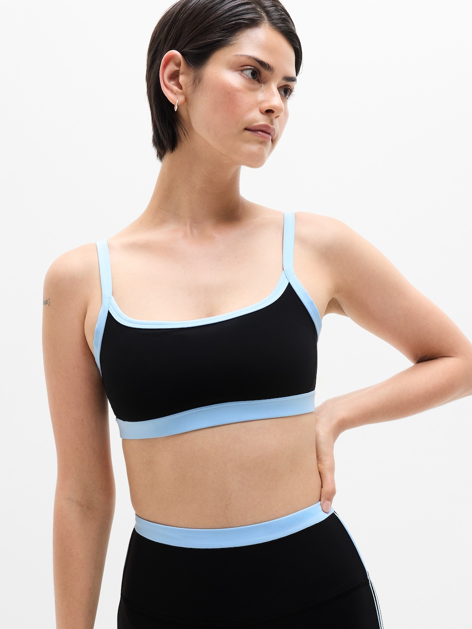 V-Neck Hardware One-Piece Swimsuit