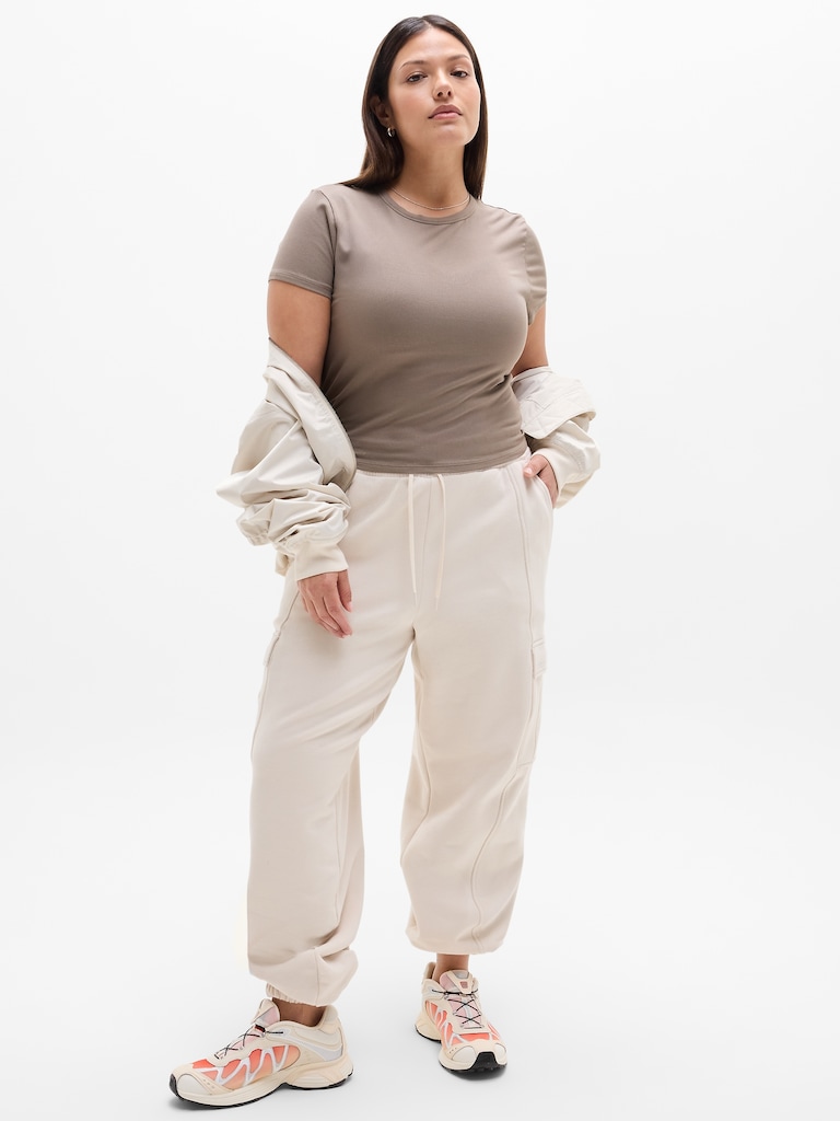 Signature Rib Crop Tee