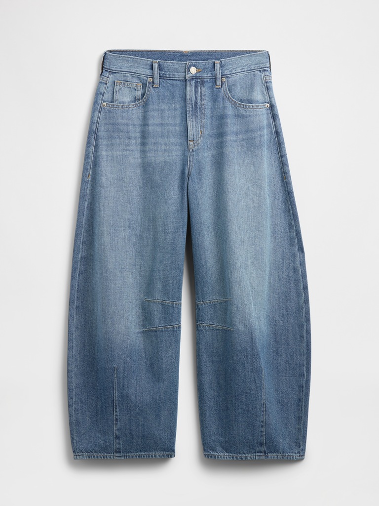 High Rise Horseshoe Crop Jeans