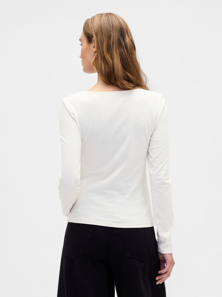 Twist-Front Sweetheart Top