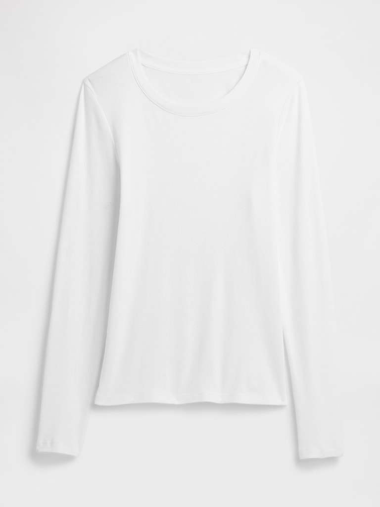 Modern Ribbed Crewneck T-Shirt