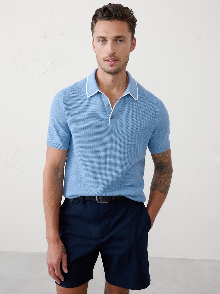 Tipped Textured Polo