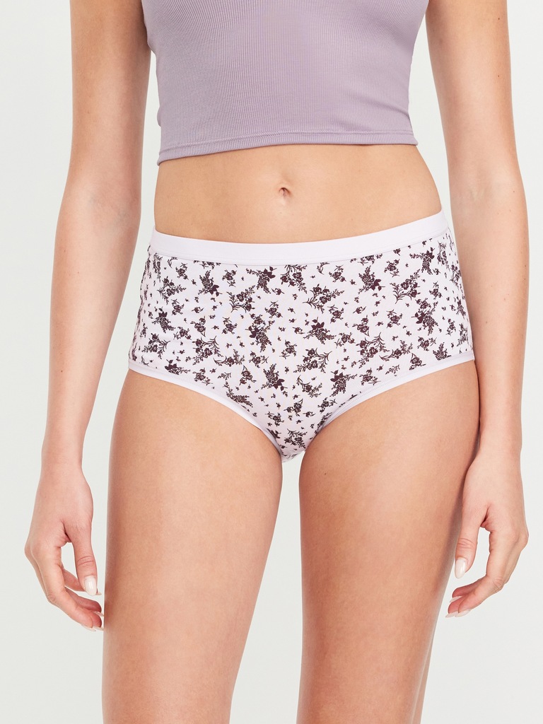 High-Waisted Everyday Brief Cotton Underwear 6-Pack