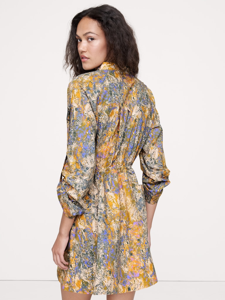 Cotton Utility Mini Dress