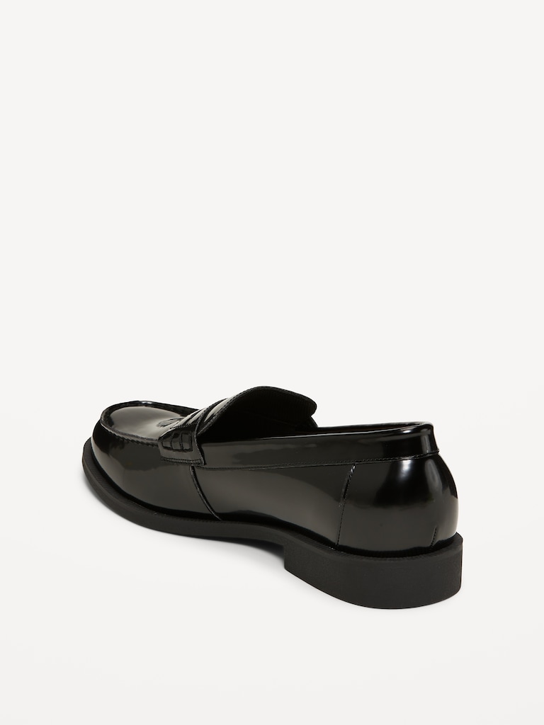 Faux-Leather Loafers for Men