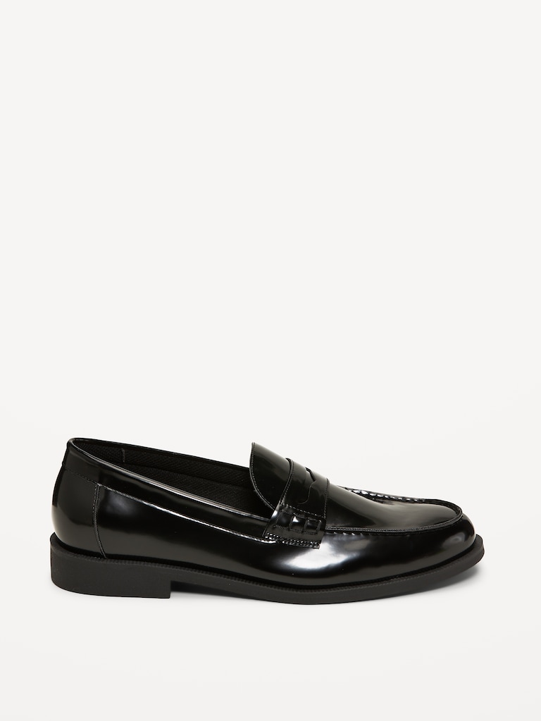 Faux-Leather Loafers for Men