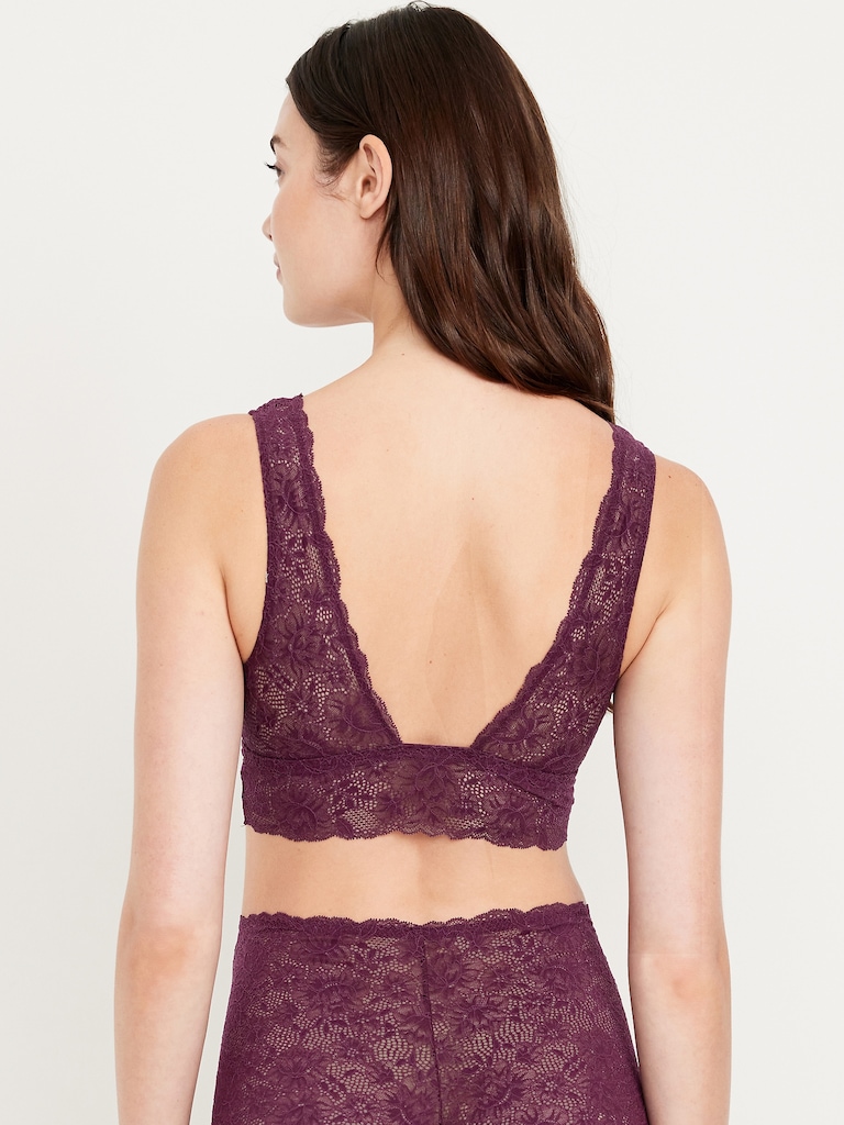 V-Neck Lace Bralette