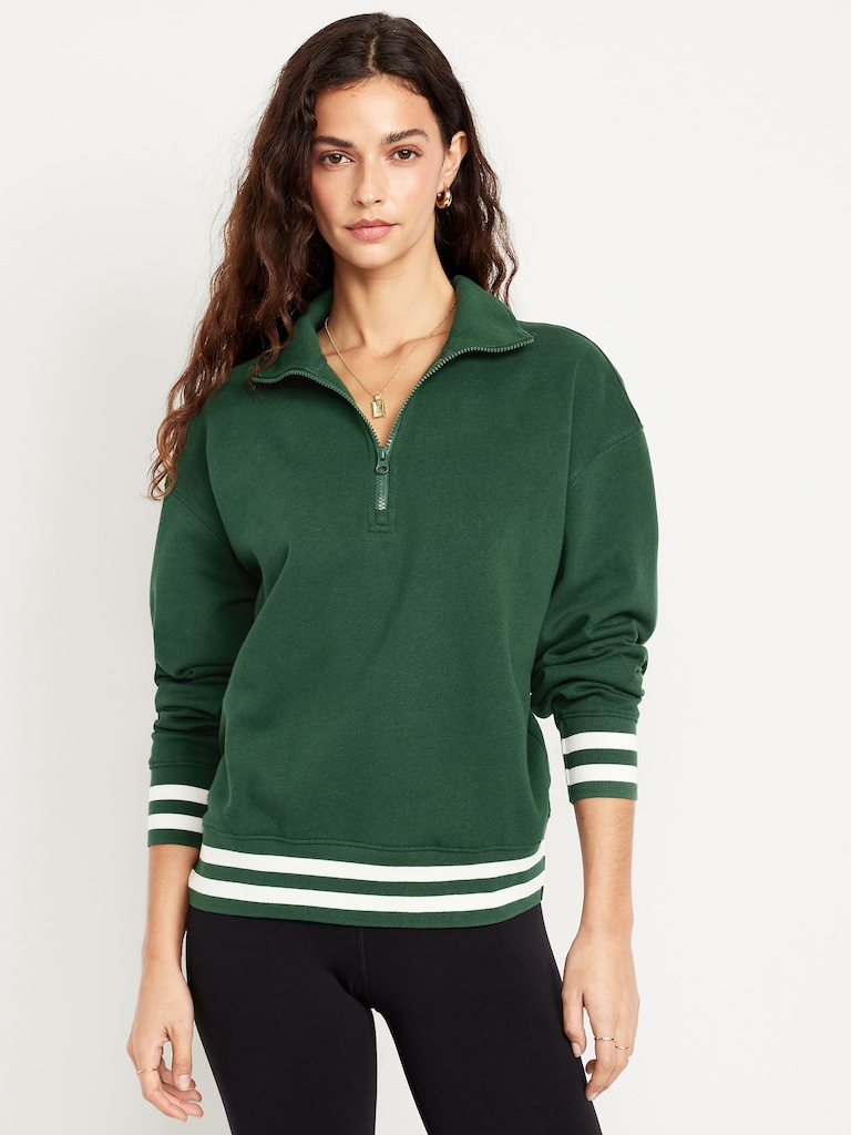 SoComfy Oversized Half-Zip Sweatshirt