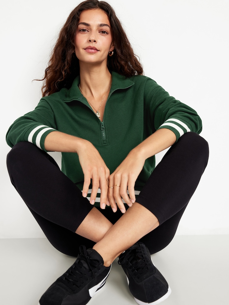 SoComfy Oversized Half-Zip Sweatshirt