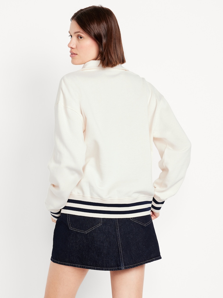 SoComfy Oversized Half-Zip Sweatshirt