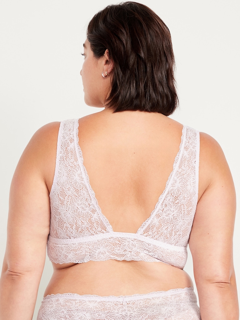 V-Neck Lace Bralette