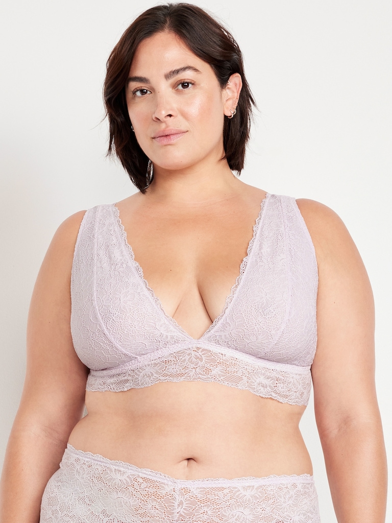 V-Neck Lace Bralette