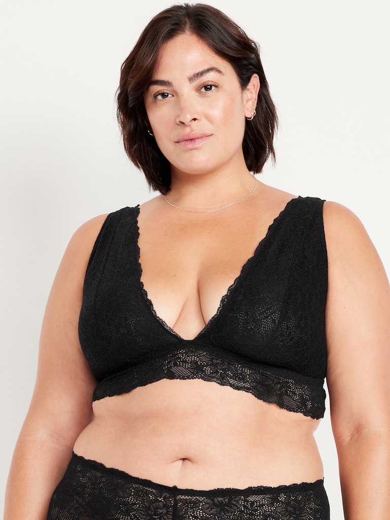 V-Neck Lace Bralette