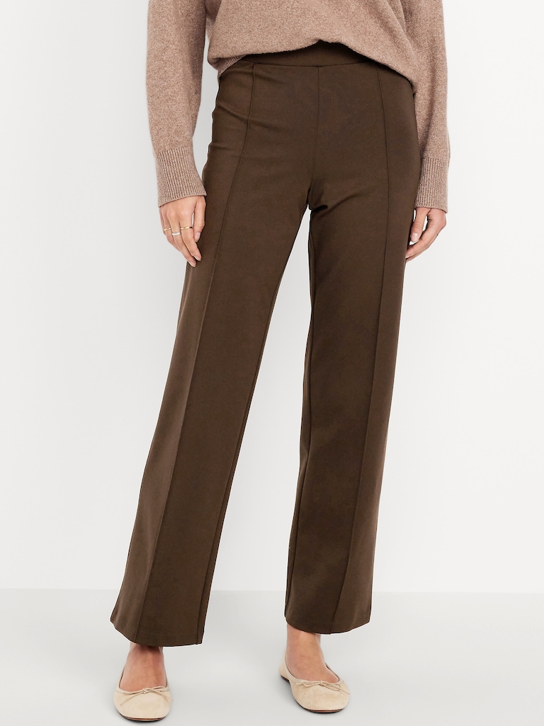 Extra High-Waisted Stevie Straight Pants