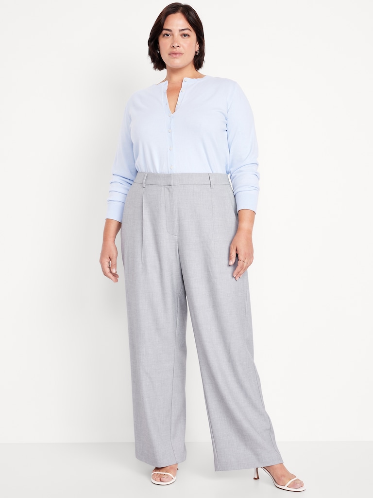 Extra High-Waisted Taylor Wide-Leg Trouser Pants