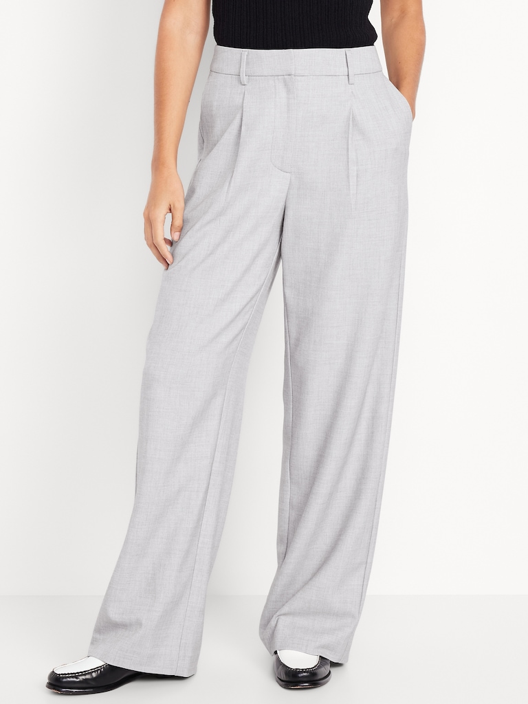 Extra High-Waisted Taylor Wide-Leg Trouser Pants