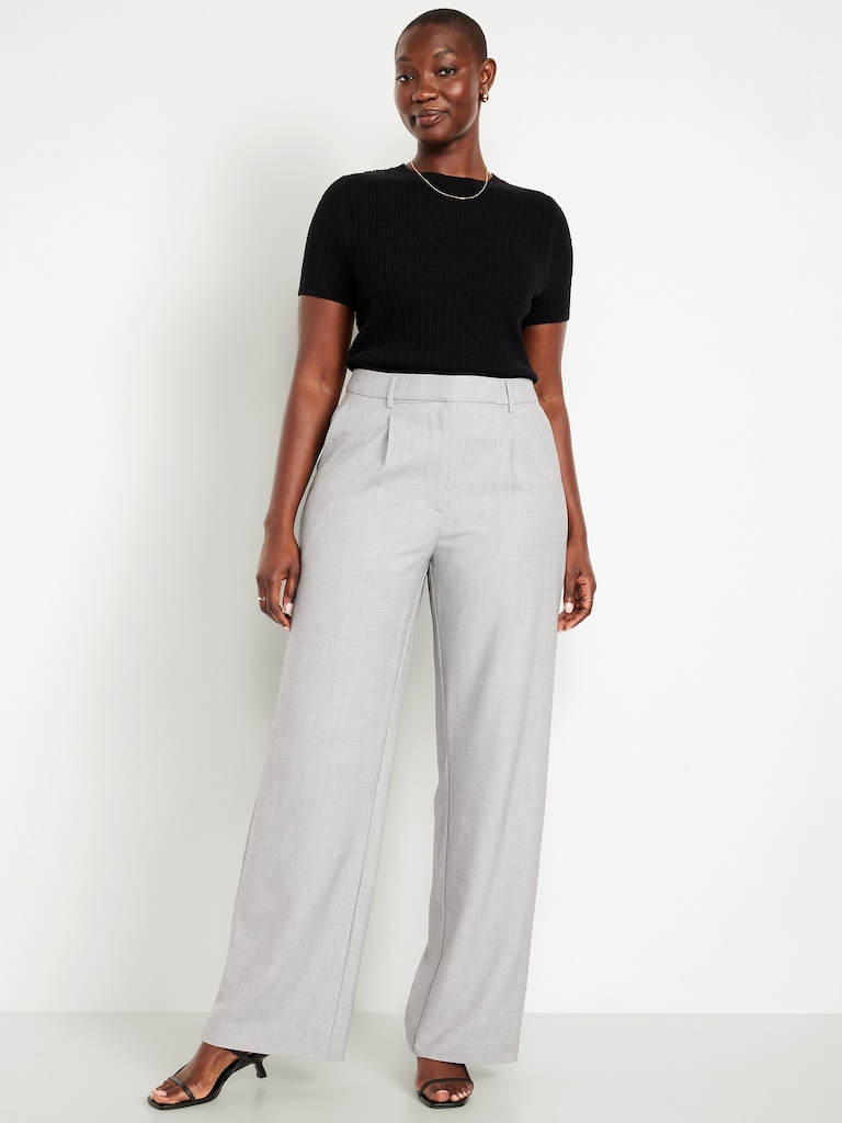 Extra High-Waisted Taylor Wide-Leg Trouser Pants