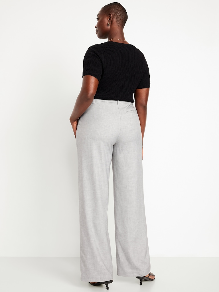 Extra High-Waisted Taylor Wide-Leg Trouser Pants