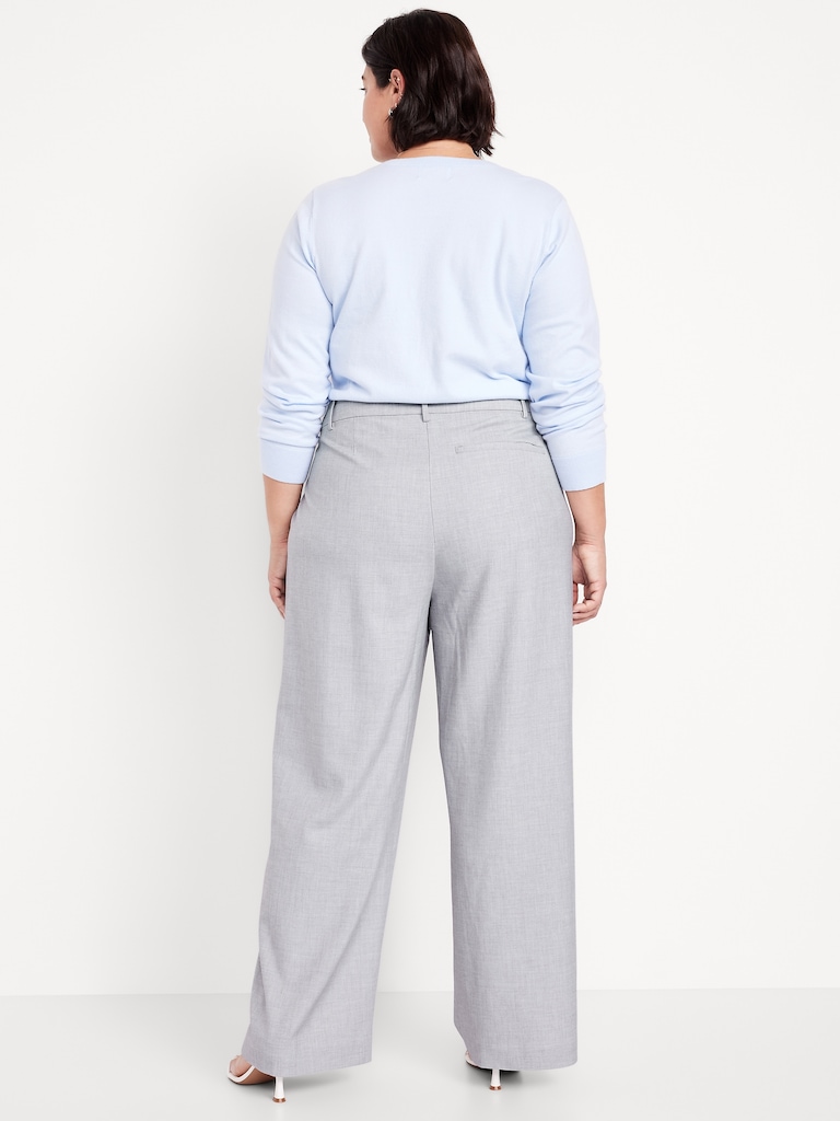 Extra High-Waisted Taylor Wide-Leg Trouser Pants