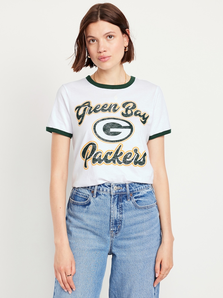 Green Bay Packers EveryWear Crew-Neck Ringer T-Shirt