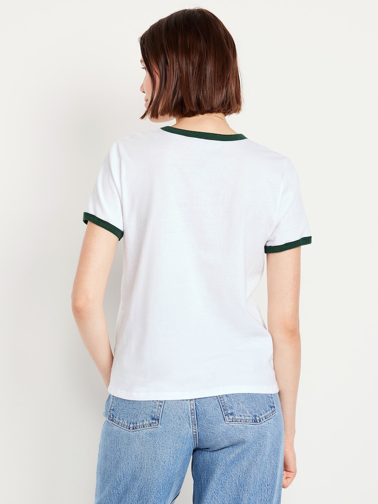 Green Bay Packers EveryWear Crew-Neck Ringer T-Shirt