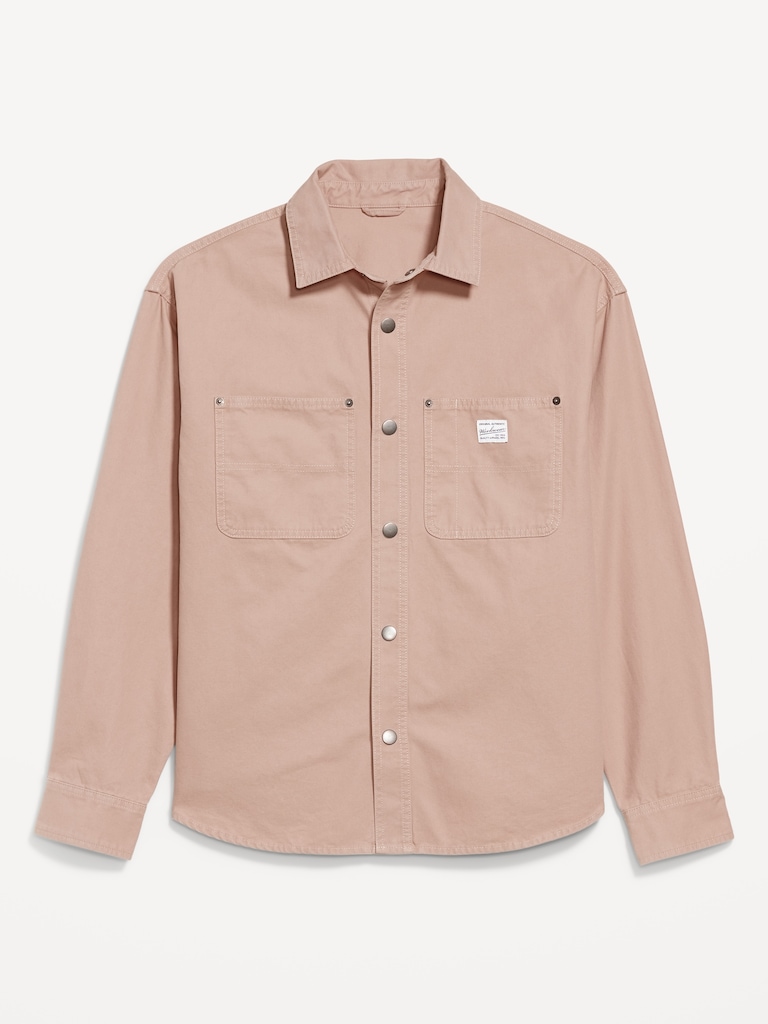 Oversized Canvas Workwear Shacket