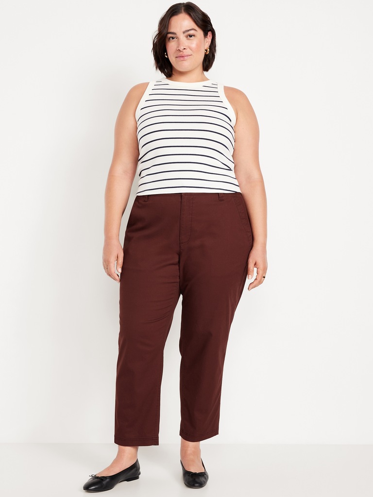 High-Waisted OGC Chino Tapered Straight Pants