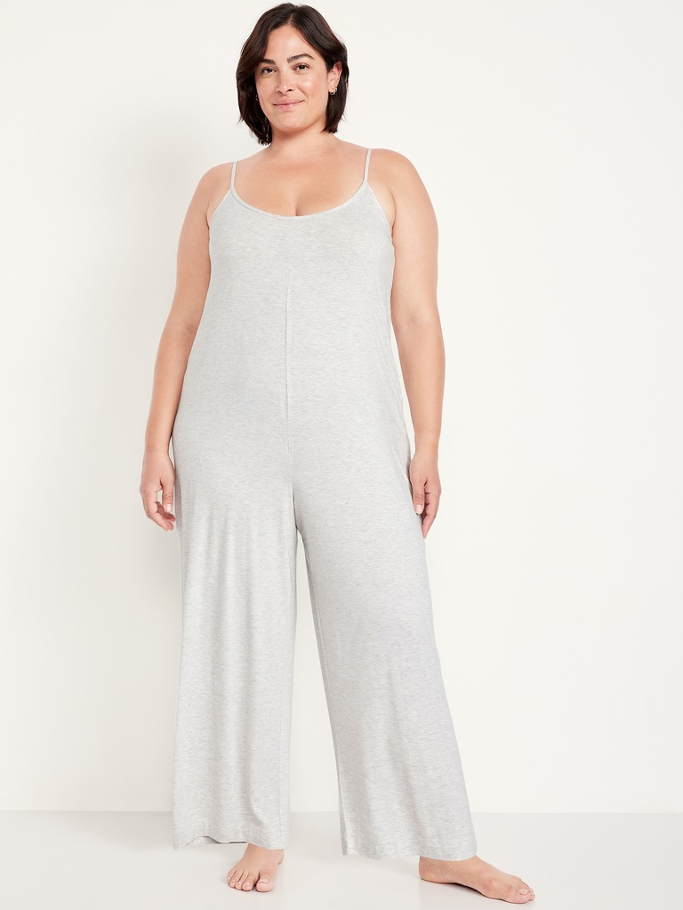 Knit Jersey Pajama Jumpsuit
