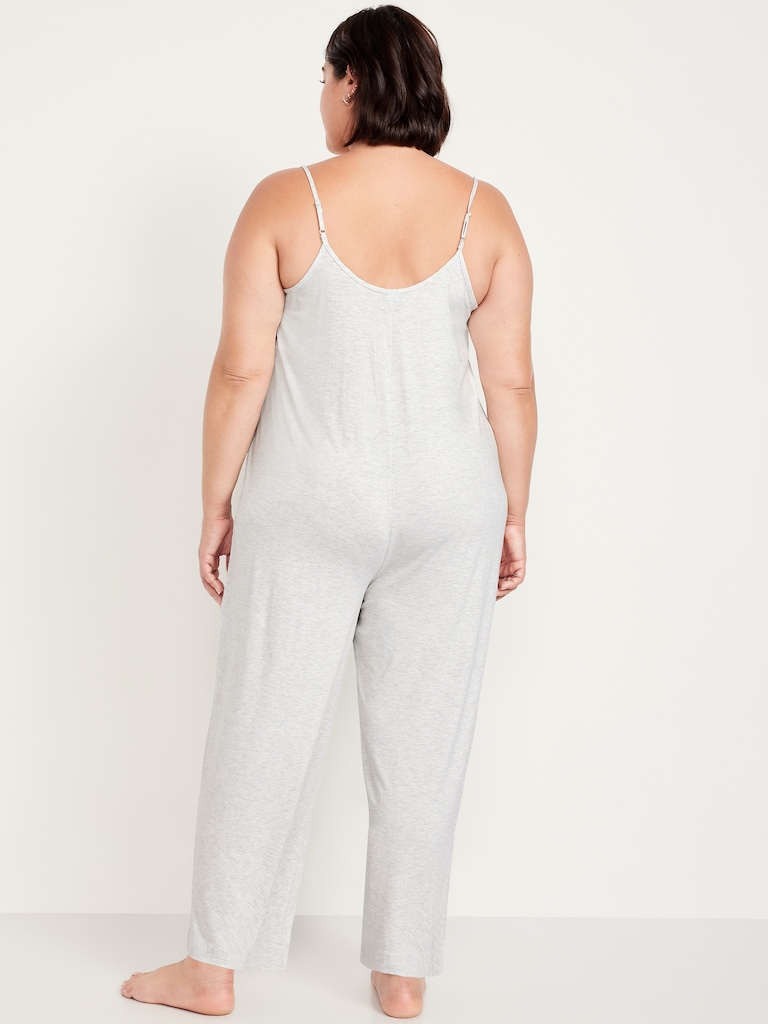 Knit Jersey Pajama Jumpsuit