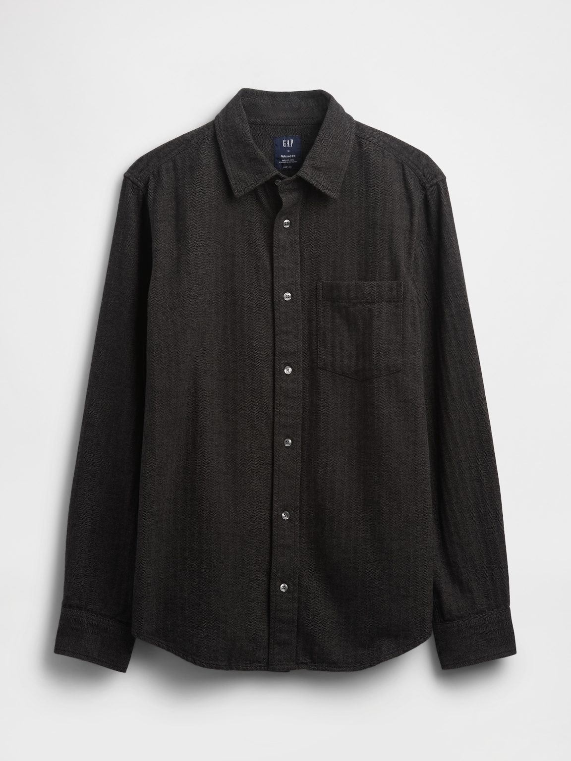 Organic Cotton Relaxed Flannel Shirt