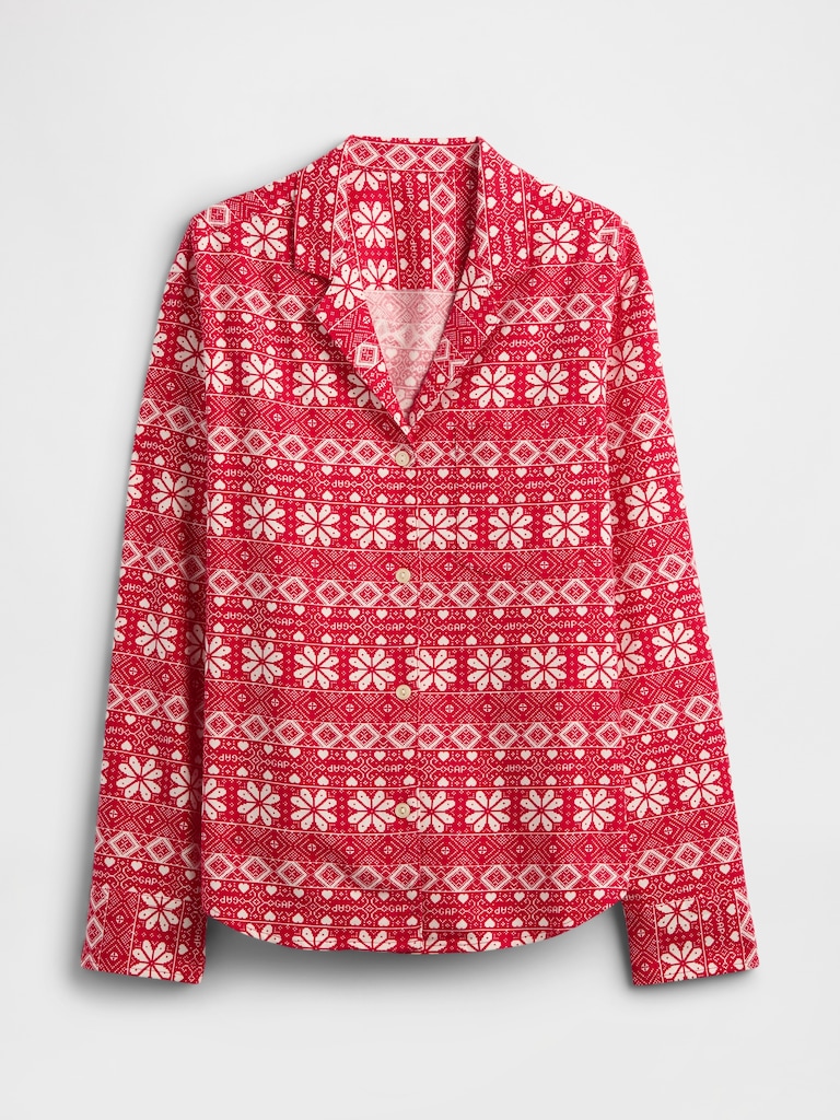 Relaxed Flannel Sleep Shirt