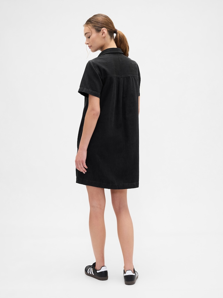 Relaxed Denim Mini Dress