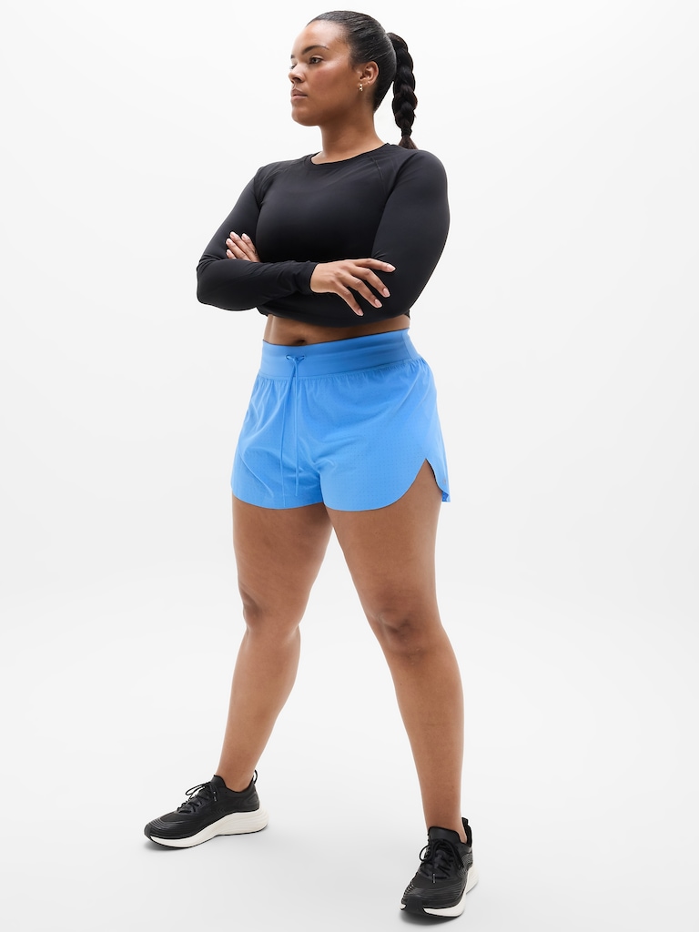Glide Ultra High Rise Perforated Run Short