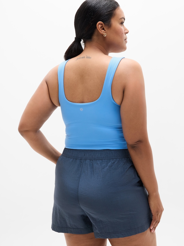 Transcend Square Neck Crop Sports Bra D-DD