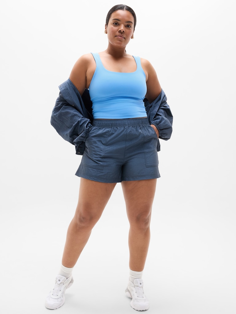 Transcend Square Neck Crop Sports Bra D-DD