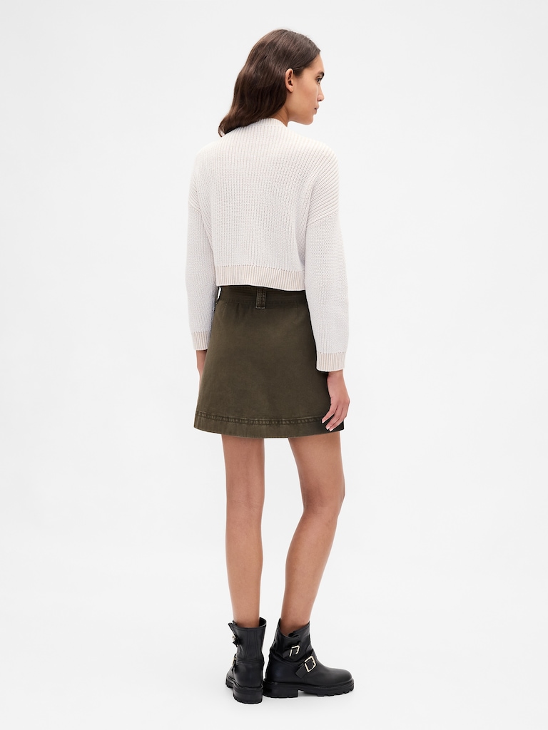 Belted Mini Skort