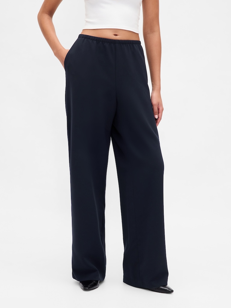 Easy Wide-Leg Pants