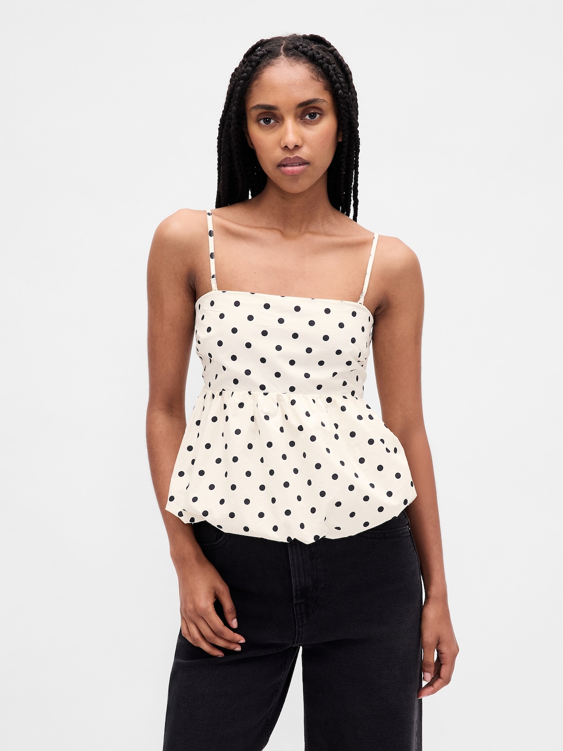 Poplin Bubble Top
