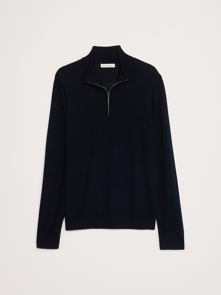 Merino Quarter-Zip Sweater