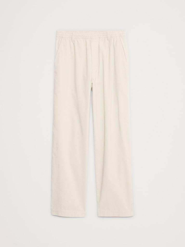 Loose Corduroy Pull-On Pant