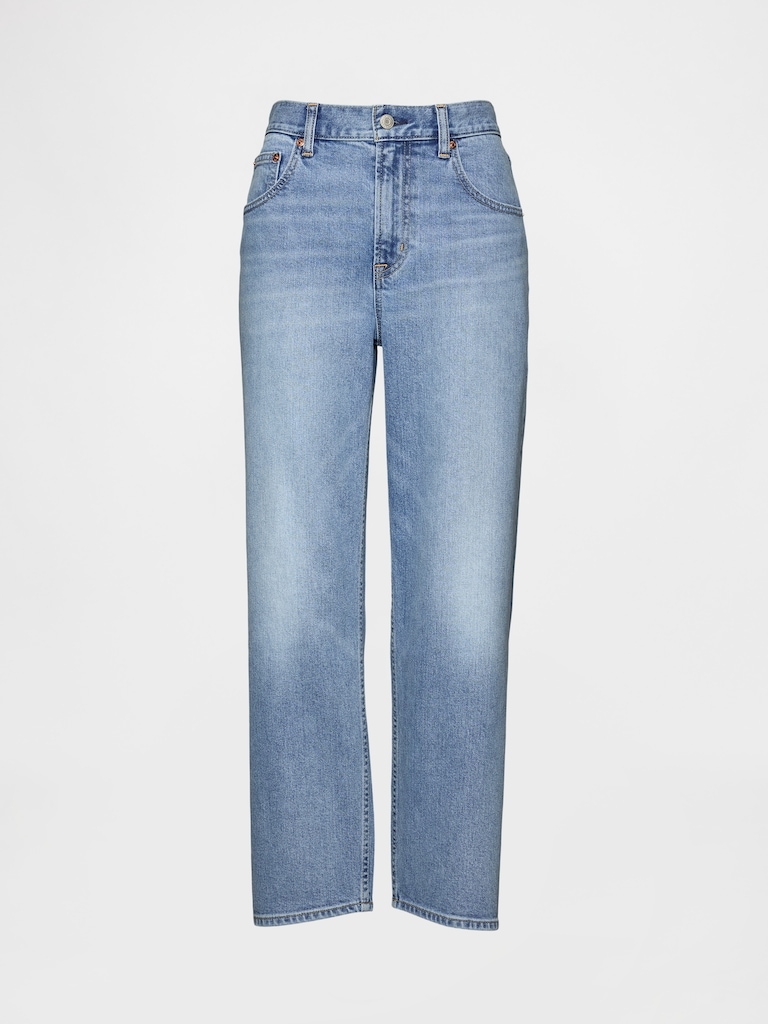 Mid Rise Relaxed Crop Jeans