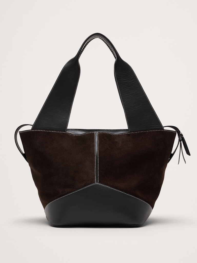 Large Patchwork Medium Zip Tote