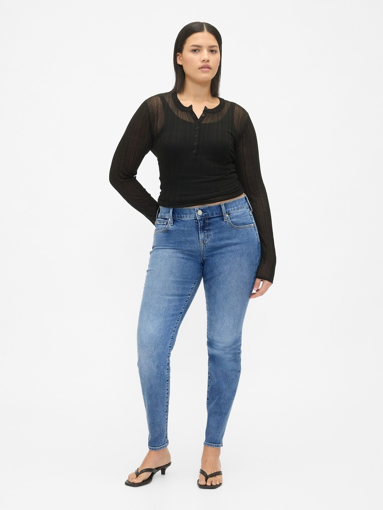 Low Rise True Skinny Jeans