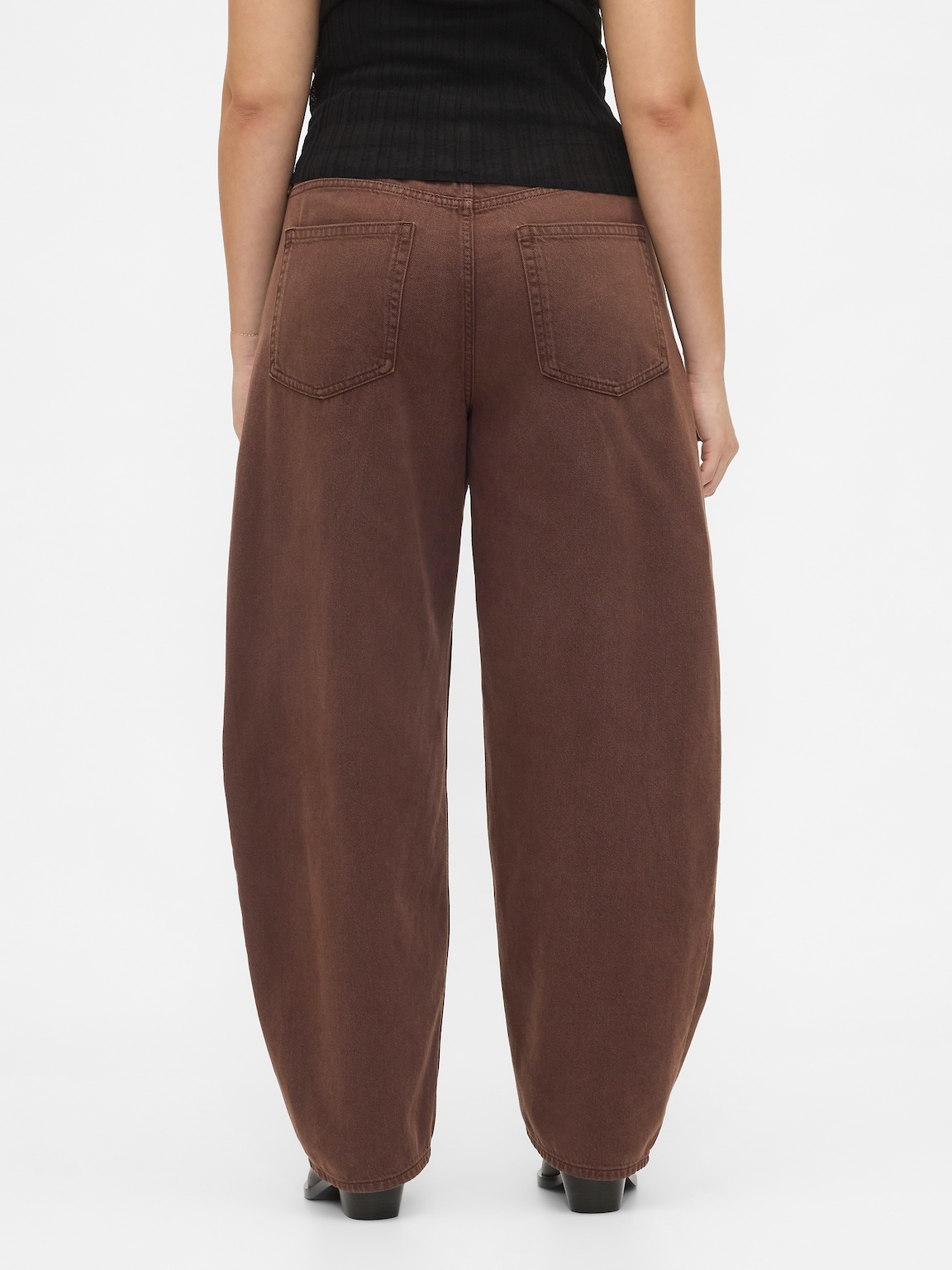 High Rise UltraSoft Crossover Barrel Jeans