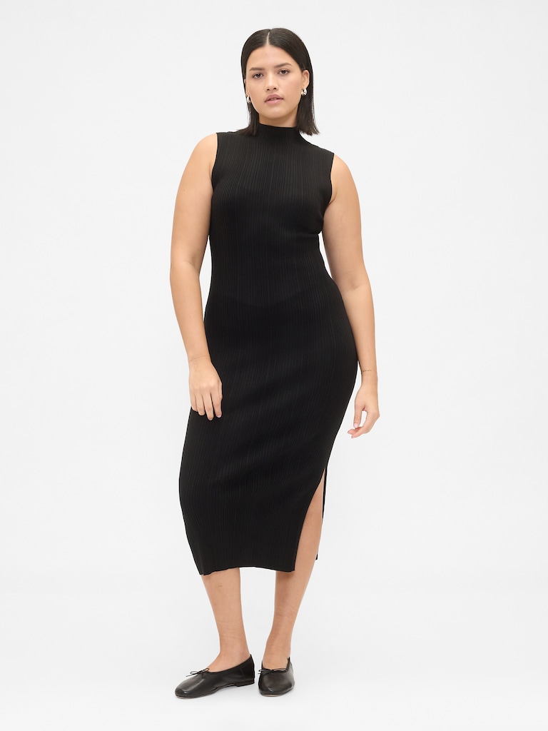Rib Midi Sweater Dress