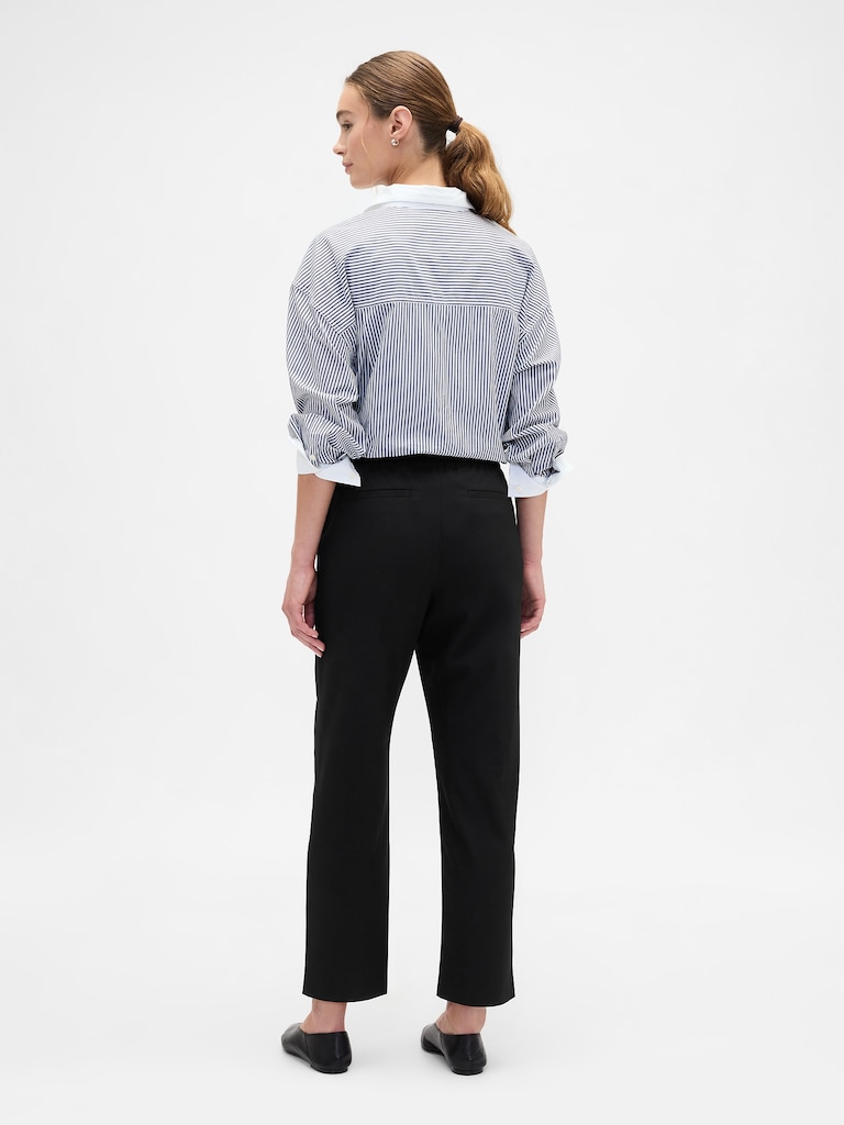 Recycled High Rise Straight-Leg Pants