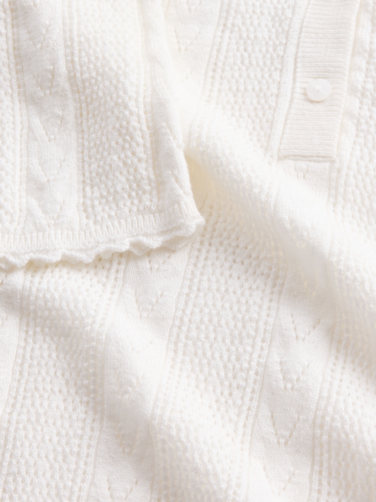 Pointelle Henley Top