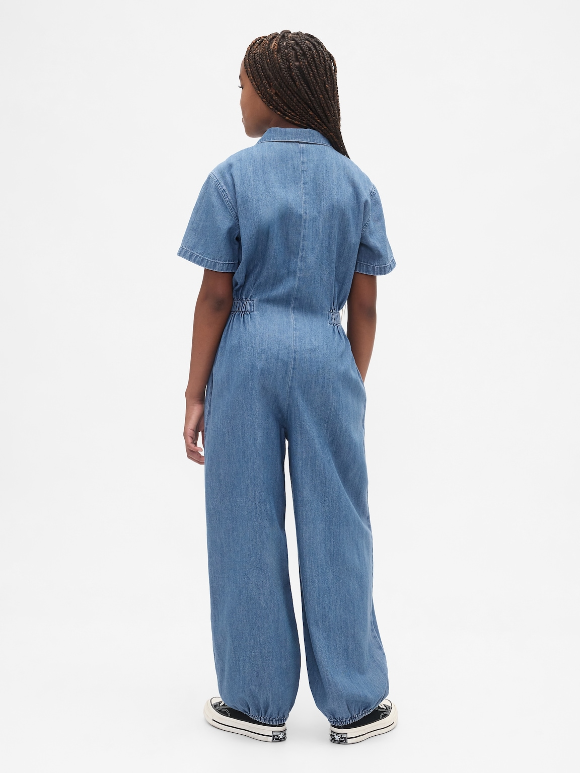 Kids Denim Jogger Jumpsuit