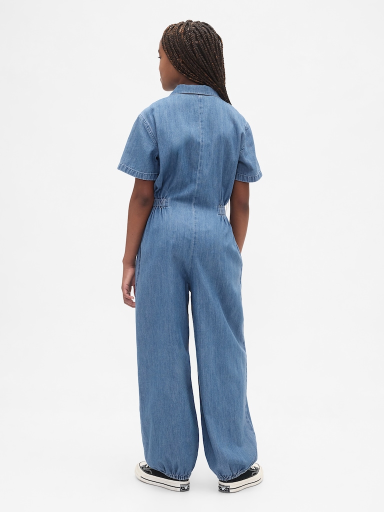 Kids Denim Jogger Jumpsuit
